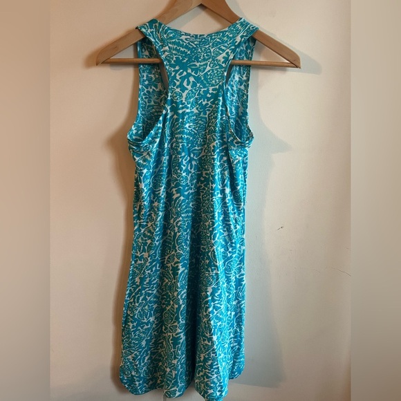 Lily Pulitzer Blue and White Lobster Seashell Print Sleeveless Tank Dress - Picture 7 of 8